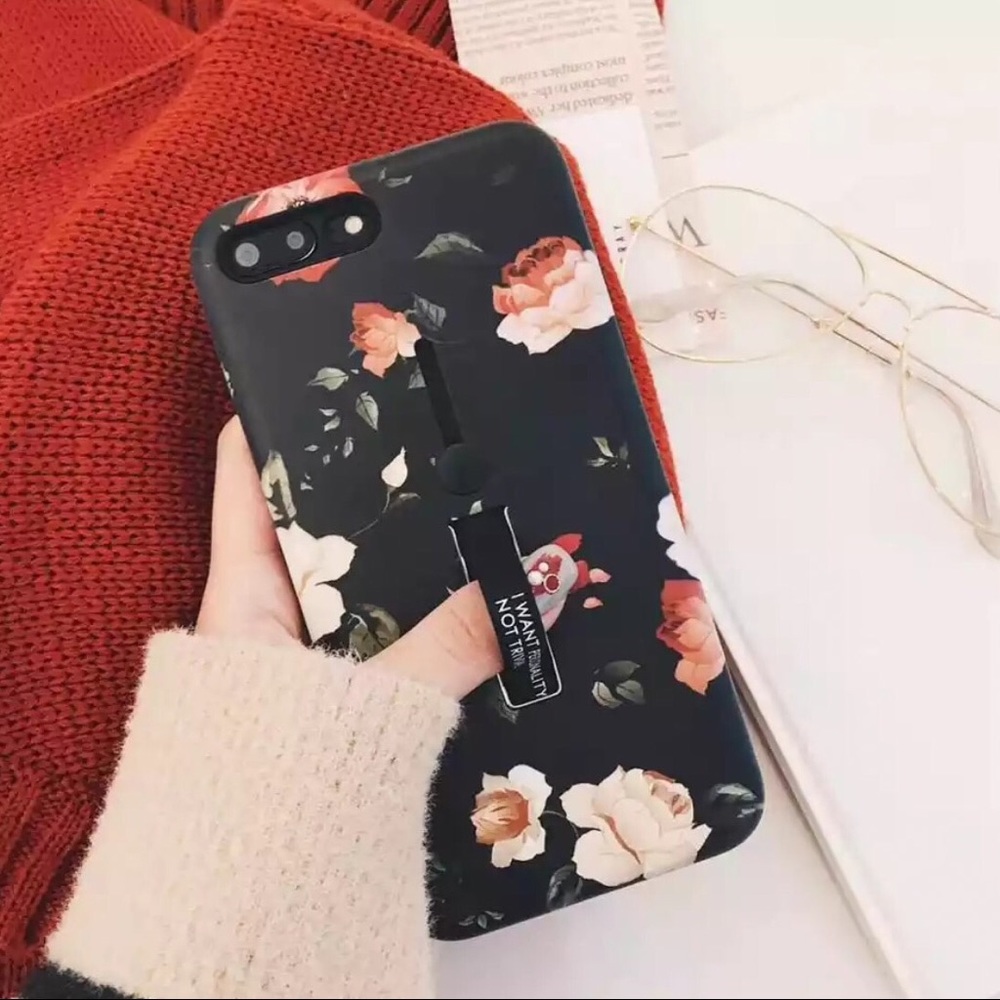 🎊 Iphone X 7/8 Plus Silicon Ring Cover Case Skin